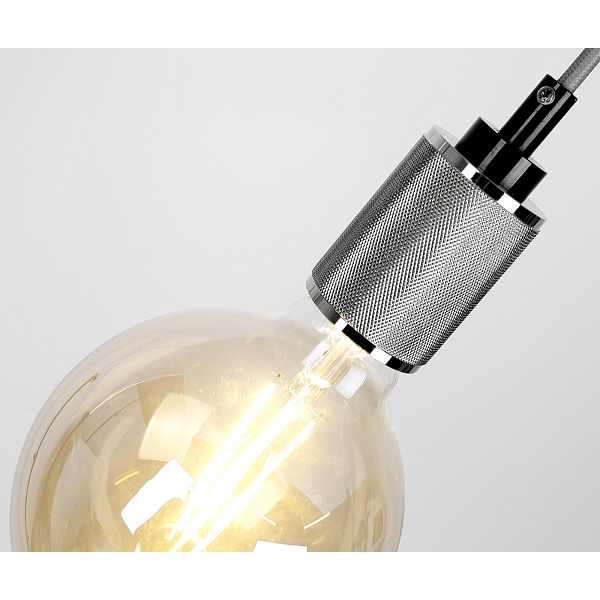 Zawiesie Metalowe Rl-Lpp060C 1X60W E27 Czarny/Chrom Candellux