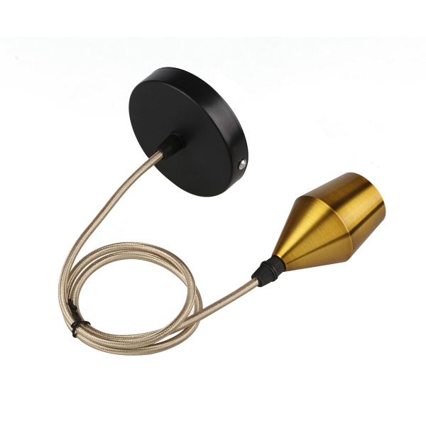 Zawiesie Metalowe Rl-Lpp060B 1X60W E27 Złoty Candellux