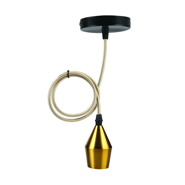 Zawiesie Metalowe Rl-Lpp060B 1X60W E27 Złoty Candellux