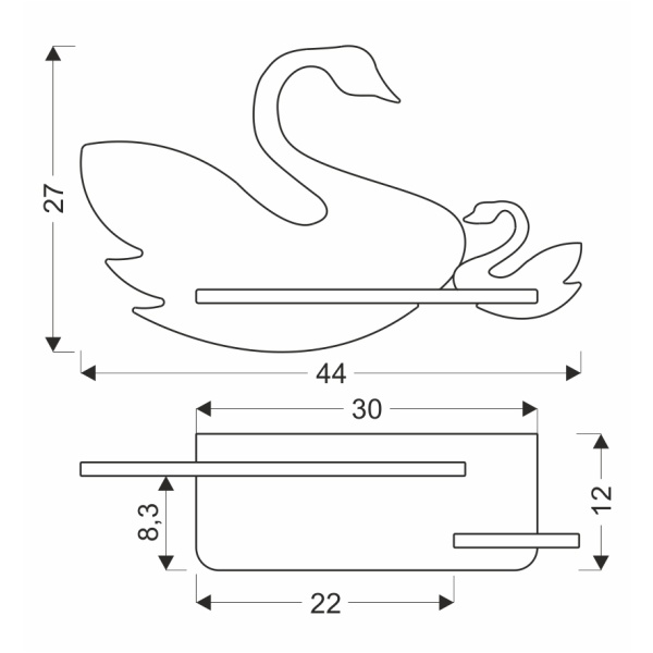 Swan Lampa Kinkiet Ścienny 5W Led 4000K Iq Kids Z Przewodem Różowy+Biały Candellux