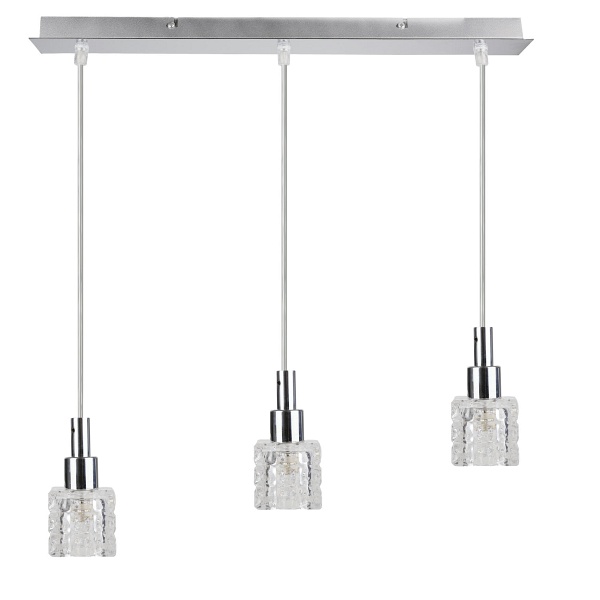 Rubik Zwis 3X40 G9 Chrom+Kryształ Candellux