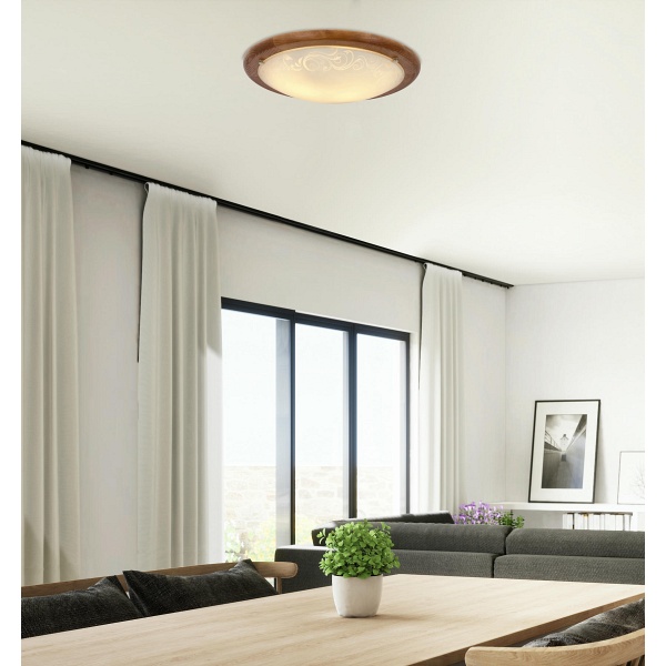 Herba Plafon 40 Drewno Standard 1X60 W E27 Dąb Candellux