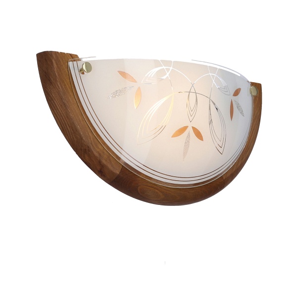 Rustica Lampa Sufitowa Plafon 0,5 Drewno Standard 1X60 W E27 Dąb Candellux