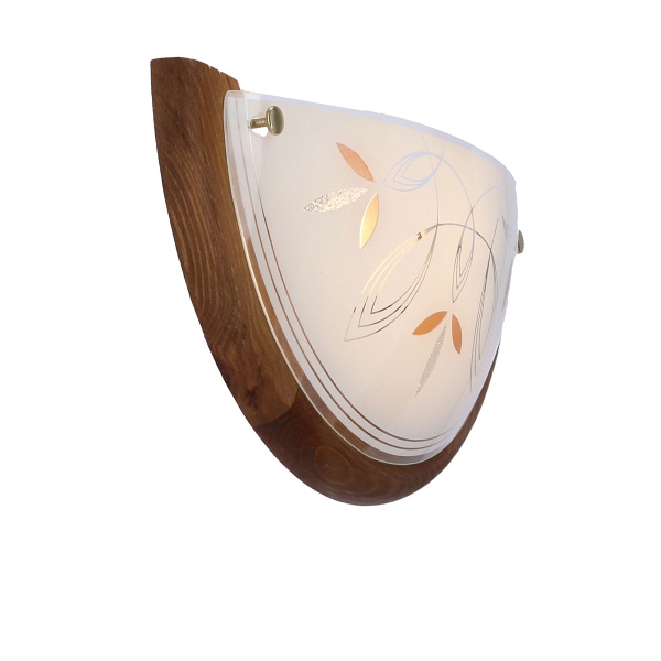 Rustica Lampa Sufitowa Plafon 0,5 Drewno Standard 1X60 W E27 Dąb Candellux