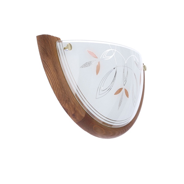 Rustica Lampa Sufitowa Plafon 0,5 Drewno Standard 1X60 W E27 Dąb Candellux