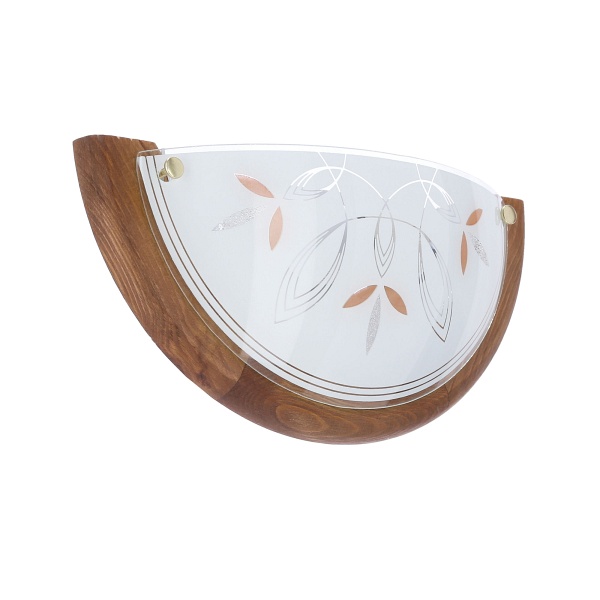 Rustica Lampa Sufitowa Plafon 0,5 Drewno Standard 1X60 W E27 Dąb Candellux