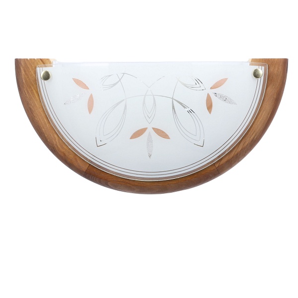 Rustica Lampa Sufitowa Plafon 0,5 Drewno Standard 1X60 W E27 Dąb Candellux