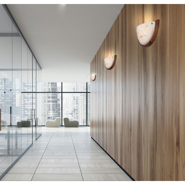 Rustica Lampa Sufitowa Plafon 0,5 Drewno Standard 1X60 W E27 Dąb Candellux