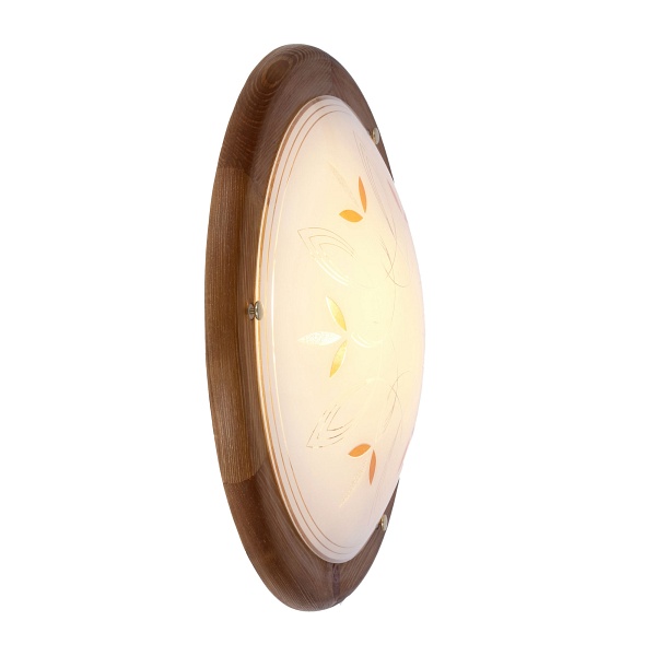 Rustica Lampa Sufitowa Plafon 40 Drewno Standard 1X60 W E27 Dąb Candellux