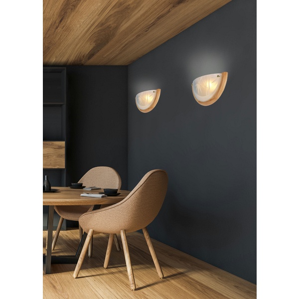 Bamboo Lampa Sufitowa Plafon 0,5 Drewno Standard 1X60 W E27 Sosna Candellux