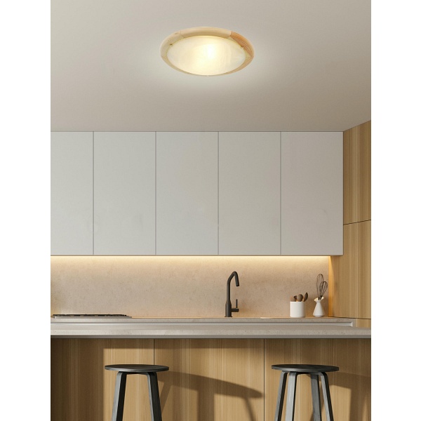 Bamboo Lampa Sufitowa Plafon 40 Drewno Standard 2X60 W E27 Sosna Candellux