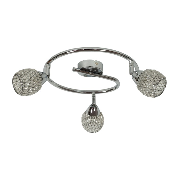 Clear Lampa Sufitowa Spirala 3X40W G9 Transparentny Candellux