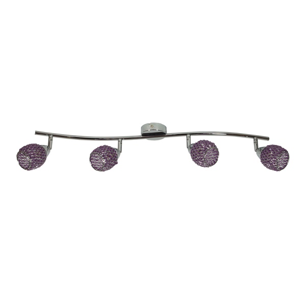 Clear Lampa Sufitowa Listwa 4X40W G9 Fiolet Candellux