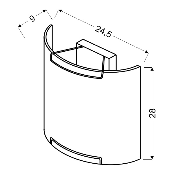 Edgar Lampa Kinkiet 280X245Mm 1X60W E27 Candellux