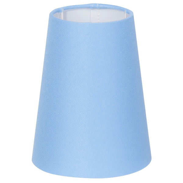 Abażur Cone Stożek (D-12,5 H-15)Cm E14 Jasny Niebieski Candellux