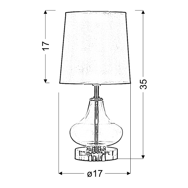 Alladina Lampa 1X40W E14 Fioletowa Candellux