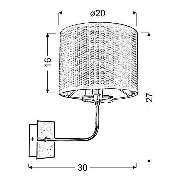 Estera Lampa Kinkiet 1X40W E14 Chrom Candellux