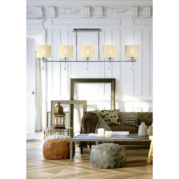 Estera Lampa Sufitowa 5X40W E14 Chrom Candellux