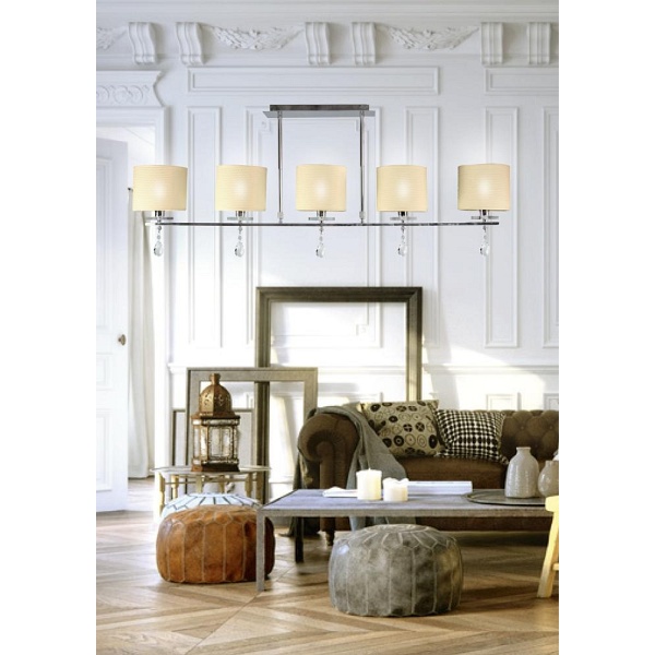 Estera Lampa Sufitowa 5X40W E14 Chrom Candellux