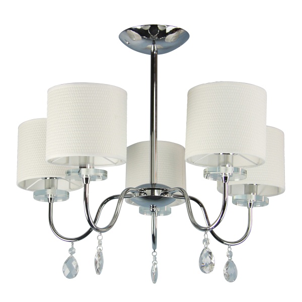 Estera Lampa Wisząca 5X40W E14 Chrom Candellux