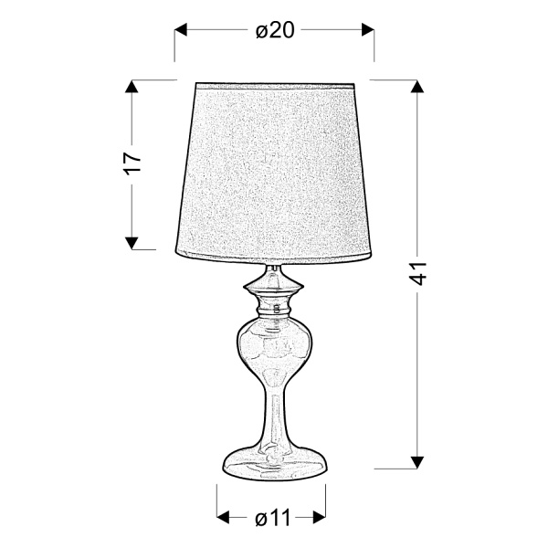 Berkane Lampka 1X40W E14 Pomarańczowa Candellux