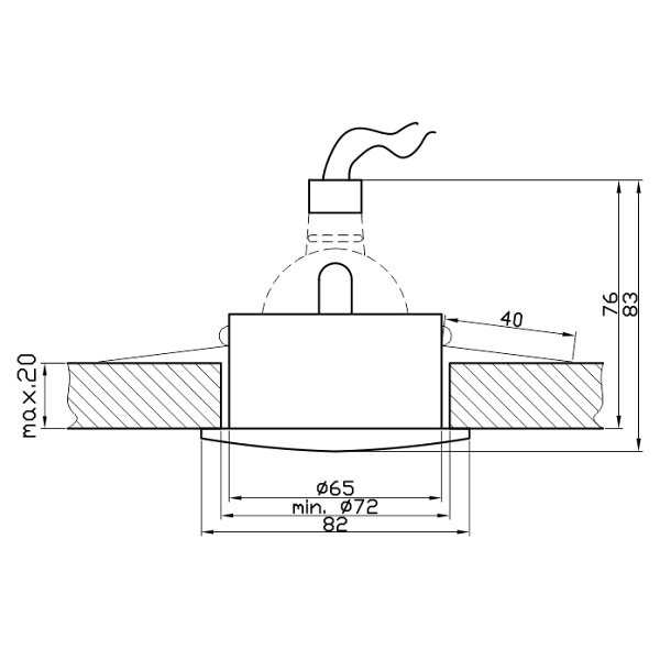 Sh-10 Sn Mr16 Satyna Nikiel Oczko Sufitowe Lampa Sufitowa Hermetyczna Ip65 Odporna Na Wilgoć Candellux