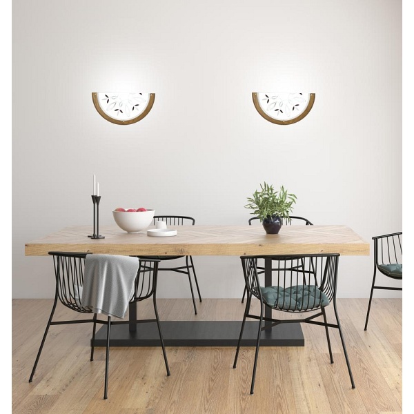 Rustica Plafon 0,5 Drewno Standard 1X60 W E27 Dąb Indeks Obi Candellux