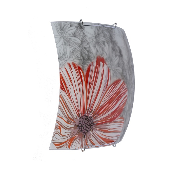 Spring Lampa Sufitowa Plafon 30X30 1X60W E27 Czerwony Candellux