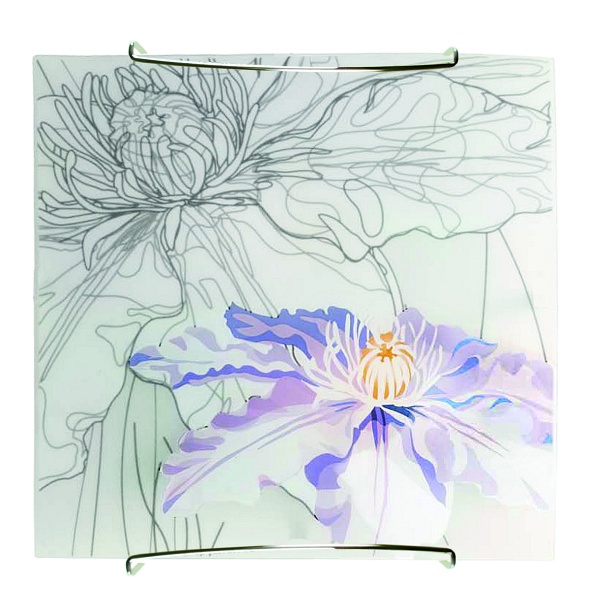 Spring Lampa Sufitowa Plafon 30X30 1X60W E27 Fioletowy Candellux