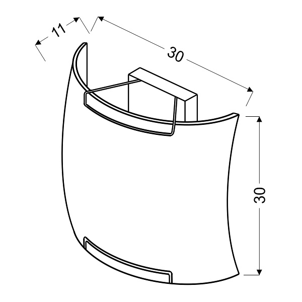 Spring Lampa Sufitowa Plafon 30X30 1X60W E27 Fioletowy Candellux