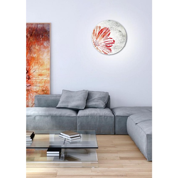 Spring Lampa Sufitowa Plafon 40 2X60W E27 Czerwony Candellux