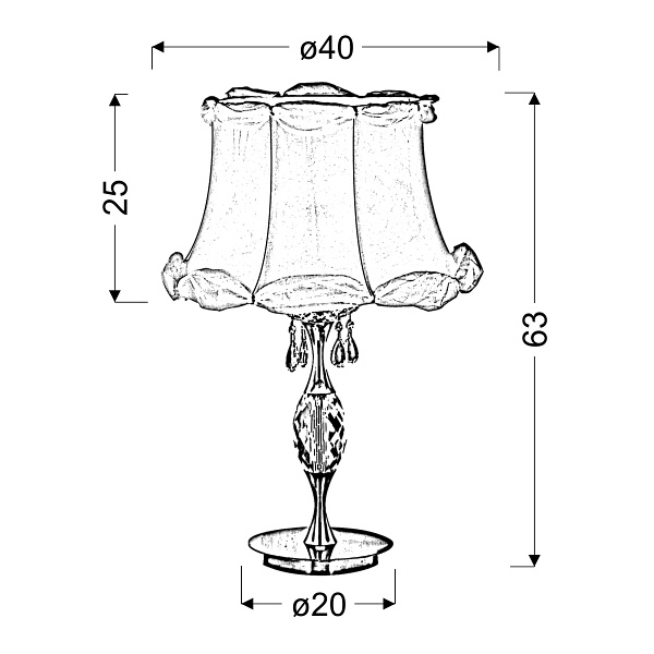 Safona Lampa 1X60W E27 Candellux