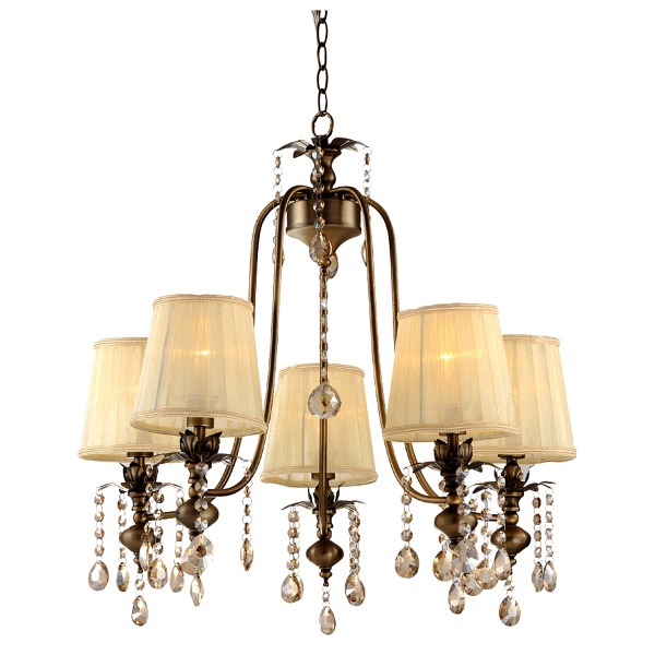 Adonis Lampa Wisząca 5X40W E14 Patyna Candellux