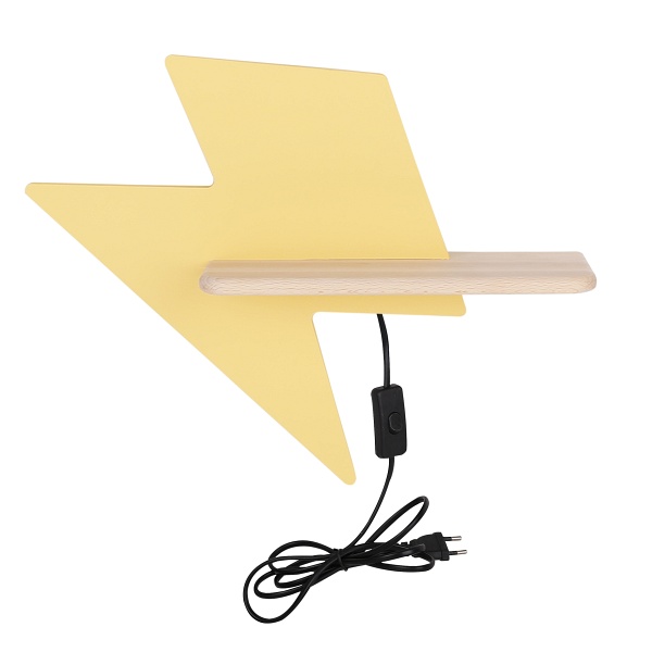 Lightning Lampa Kinkiet 4W Led 4000K Iq Kids Z Przewodem Złoty Candellux