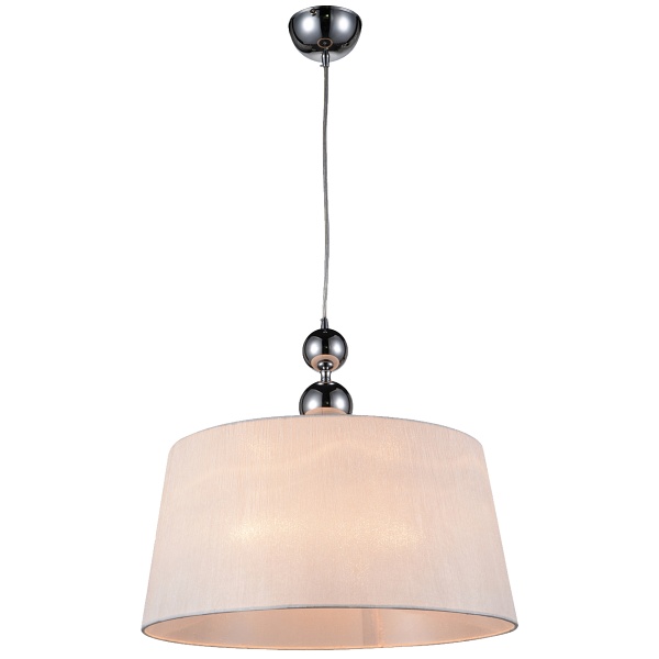 Clara Lampa Wisząca 45 1X60W E27 Chrom / Biały Candellux