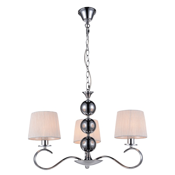 Clara Lampa Wisząca 3X40W E14 Chrom / Biały Candellux