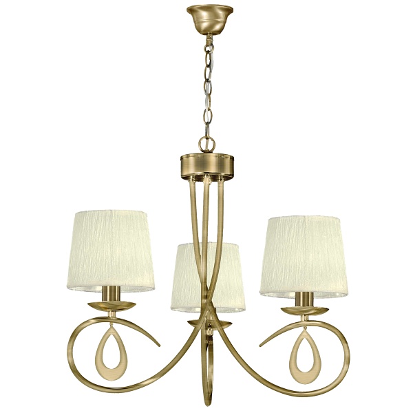 Arnika Lampa Wisząca 3X40W E14 Patyna / Krem Candellux