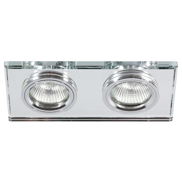 Ss-21 Ch/Tr Mr16 Dual 2X50W Chrom Opr. Strop. Stała Prostokąt Szkło Transparentne Candellux