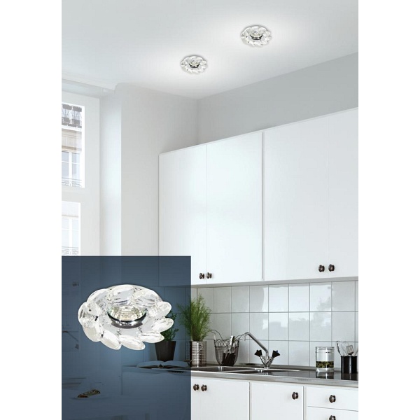 Sk-77 Ch/Tr Mr16 1X50W Chrom Opr. Strop. Dekoracyjna Transparent Candellux