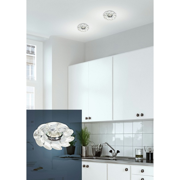 Sk-77 Ch/Tr Mr16 1X50W Chrom Opr. Strop. Dekoracyjna Transparent Candellux