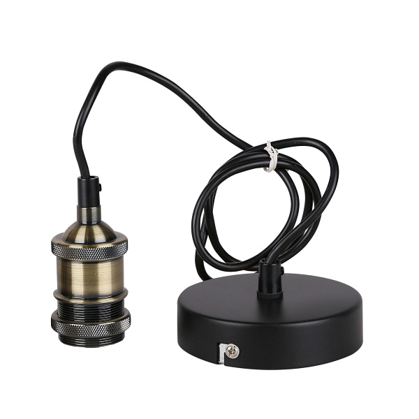 Zawiesie Do Zwisu Tila 1X60W E27 Czarny + Patyna Candellux