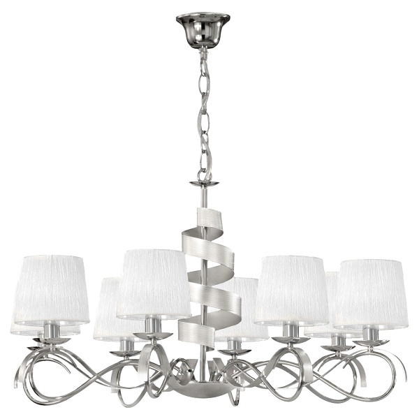 Denis Lampa Wisząca 8X40W E14 Chrom Candellux