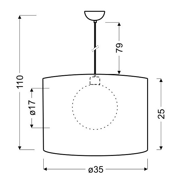 Chicago Lampa Wisząca 37 1X60W E27 Srebrny Candellux