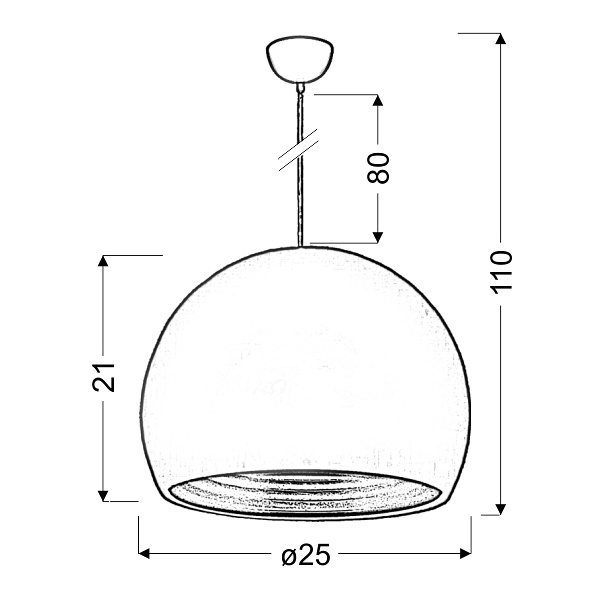 Pictor Lampa Wisząca 25 1X60W E27 Zielony/Srebrny Odbłyśnik Candellux