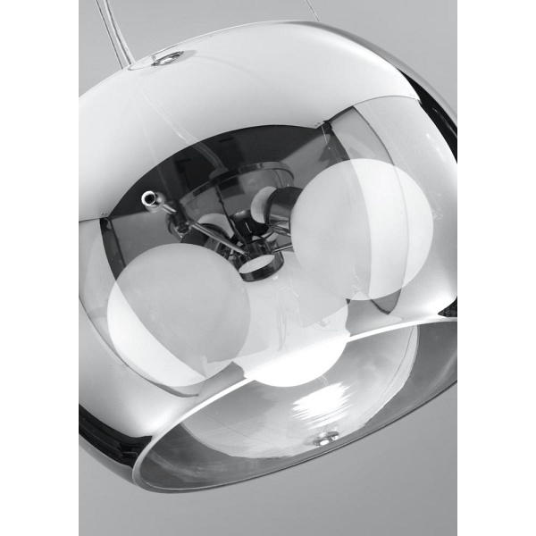 Gemo Lampa Wisząca 30 3X40W G9 Szklany Chrom Candellux