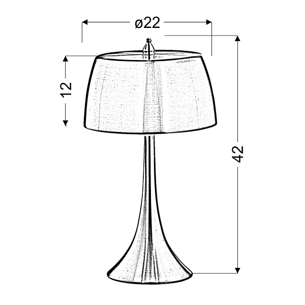 Oxford Lampa Gabinetowa 2X40W E14 Fioletowy / Dotykowa/ Candellux