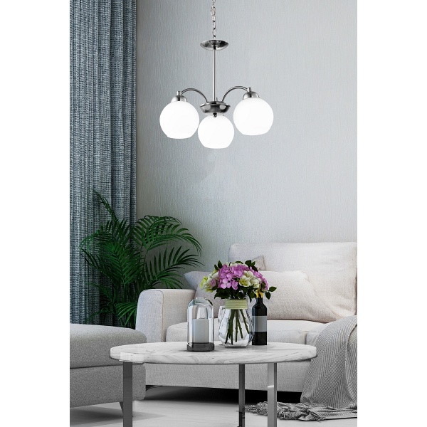 Tobago Lampa Wisząca 3X60W E27 Satyna Candellux