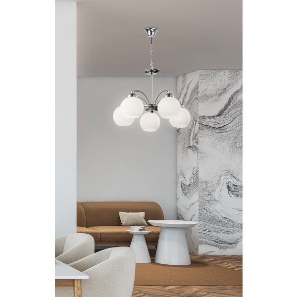 Tobago Lampa Wisząca 5X60W E27 Satyna Candellux