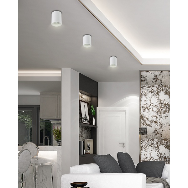 Tuba Lampa Sufitowa 1X15W Gu10 8/10 Biały Candellux