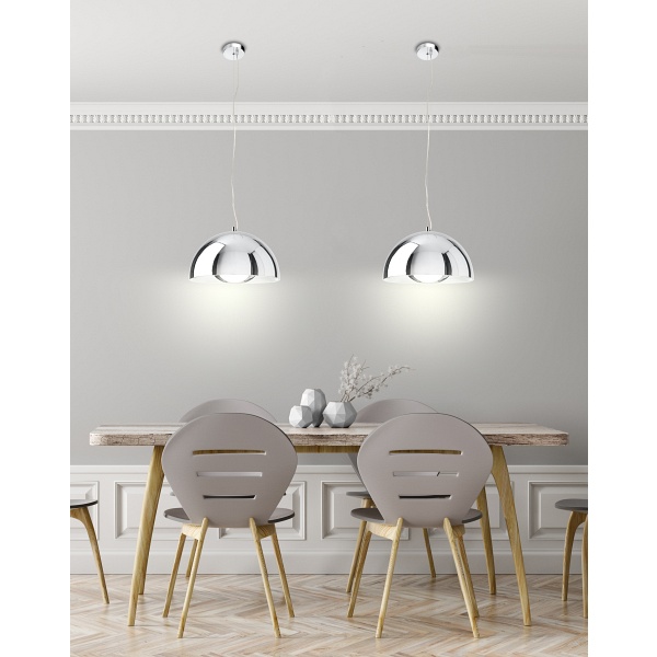 Dorada Lampa Wisząca 30 1X60W E27 Chrom Candellux